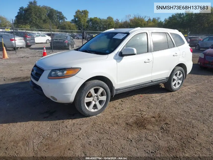 5NMSH73E68H137683 2008 Hyundai Santa Fe Limited/Se