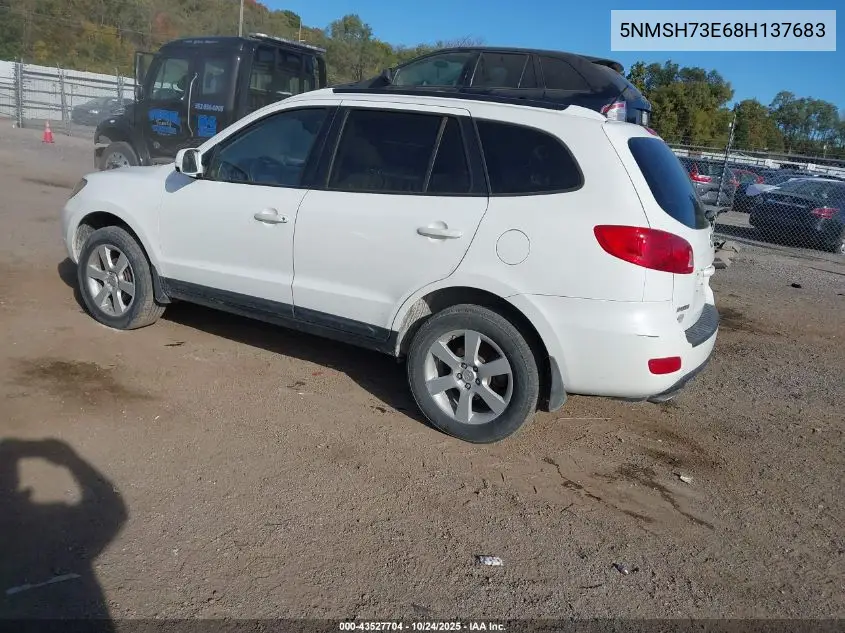 5NMSH73E68H137683 2008 Hyundai Santa Fe Limited/Se