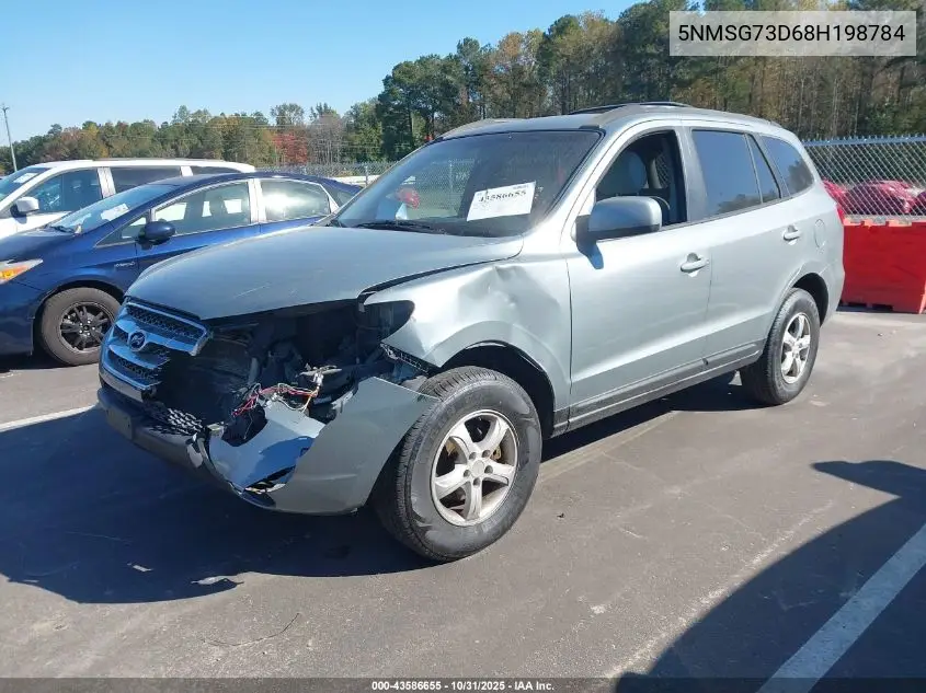 5NMSG73D68H198784 2008 Hyundai Santa Fe Gls