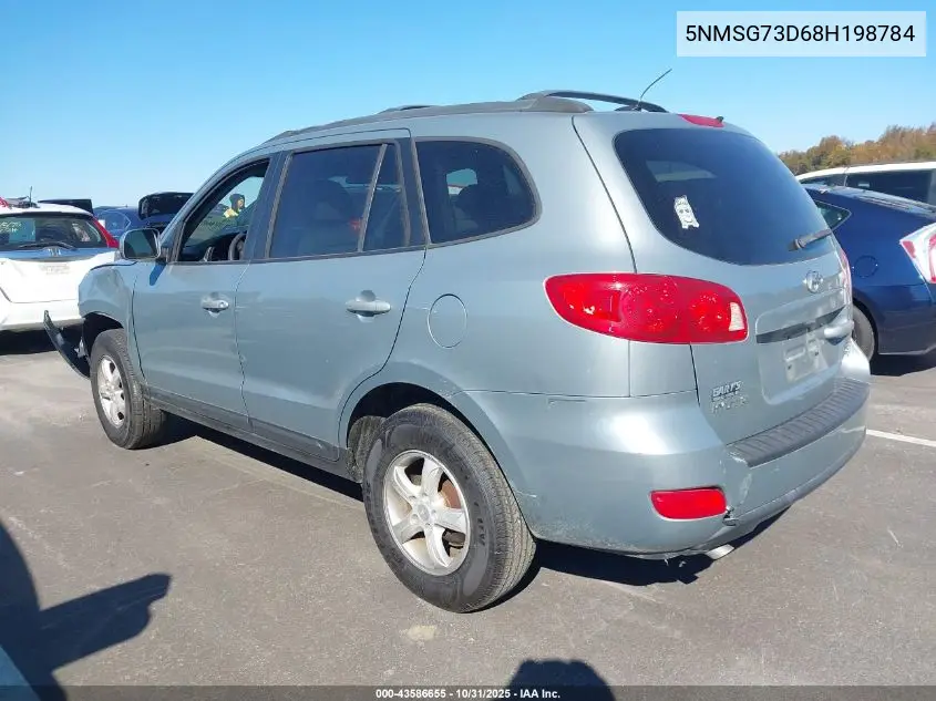 5NMSG73D68H198784 2008 Hyundai Santa Fe Gls