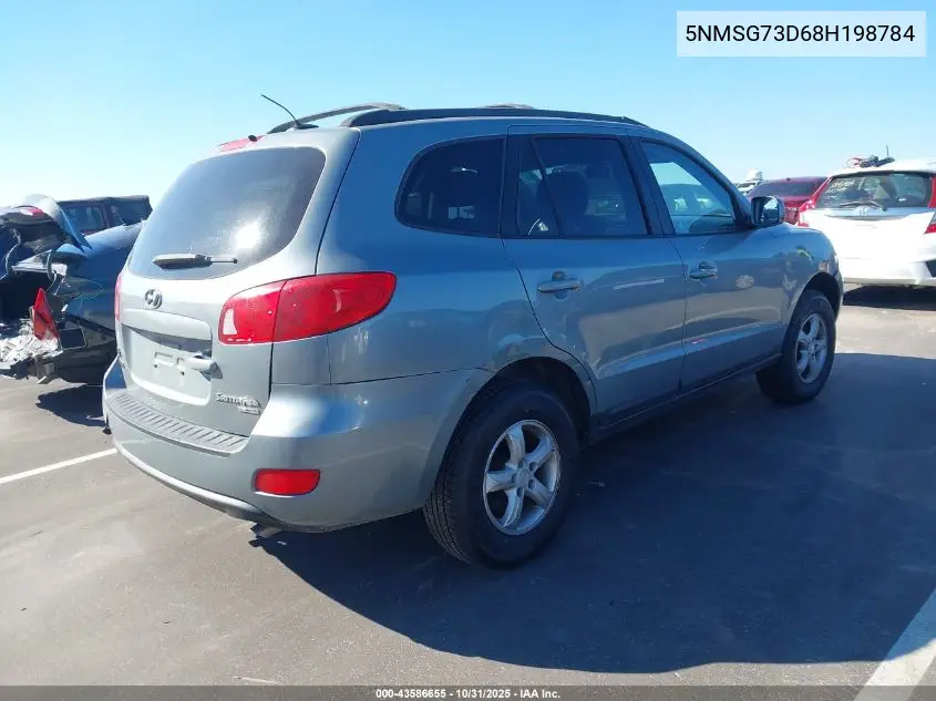 5NMSG73D68H198784 2008 Hyundai Santa Fe Gls