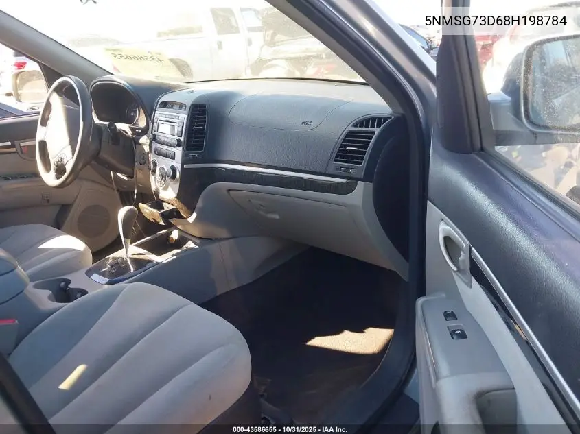 5NMSG73D68H198784 2008 Hyundai Santa Fe Gls