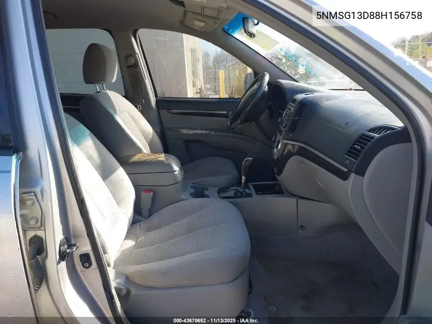 5NMSG13D88H156758 2008 Hyundai Santa Fe Gls