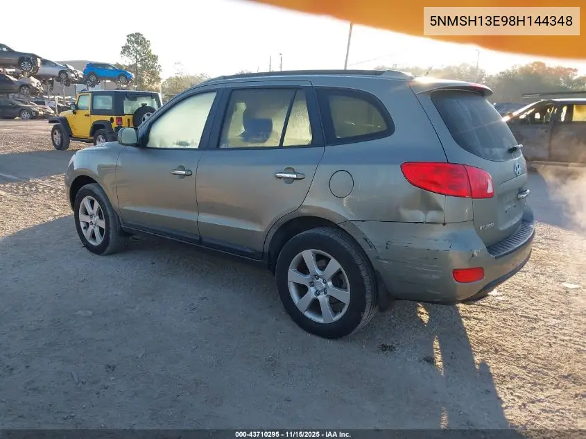 5NMSH13E98H144348 2008 Hyundai Santa Fe Limited/Se