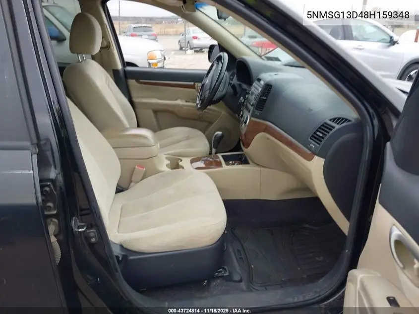 5NMSG13D48H159348 2008 Hyundai Santa Fe Gls