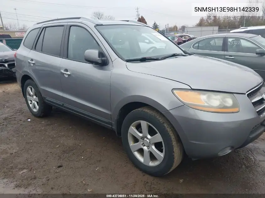 5NMSH13E98H142339 2008 Hyundai Santa Fe Limited/Se
