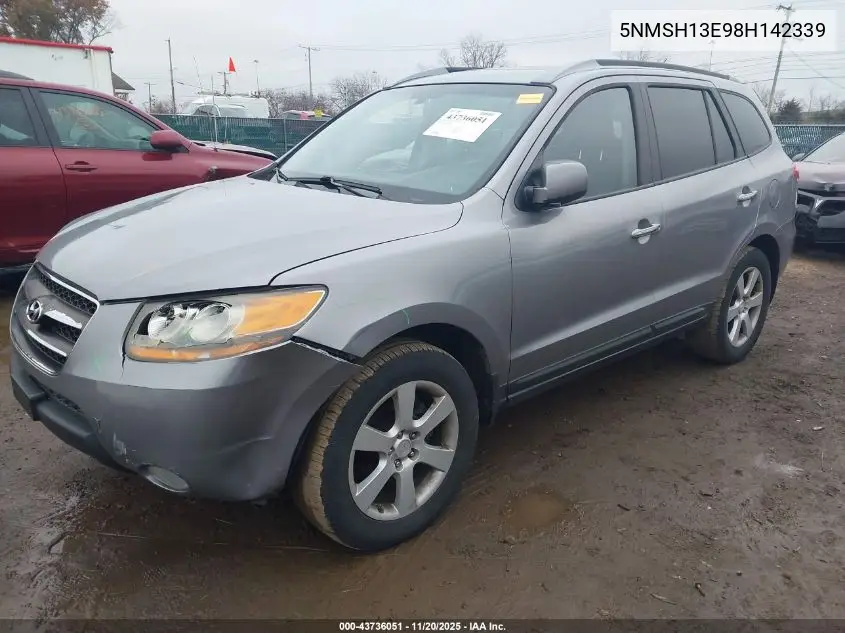 5NMSH13E98H142339 2008 Hyundai Santa Fe Limited/Se