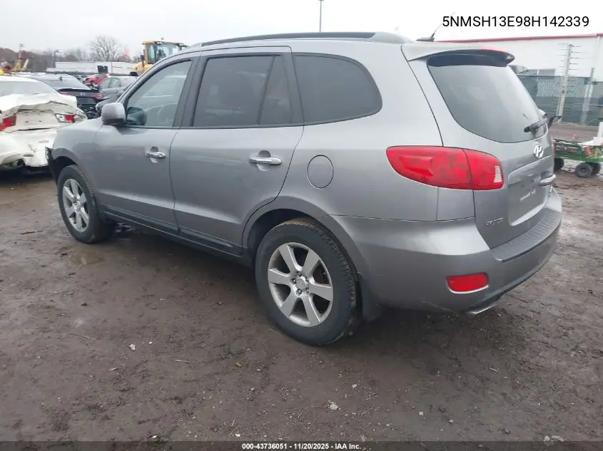 5NMSH13E98H142339 2008 Hyundai Santa Fe Limited/Se