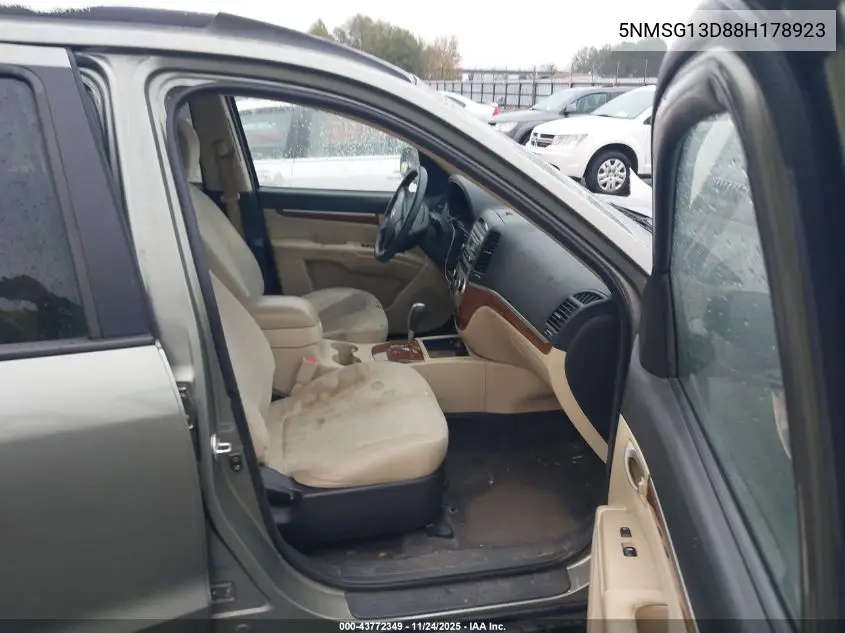 5NMSG13D88H178923 2008 Hyundai Santa Fe Gls