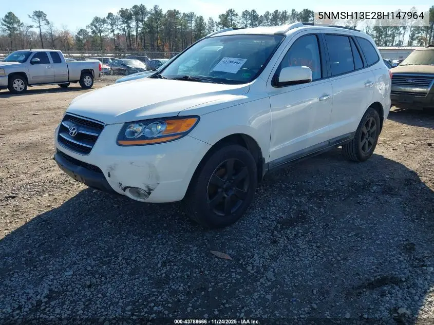 5NMSH13E28H147964 2008 Hyundai Santa Fe Limited/Se
