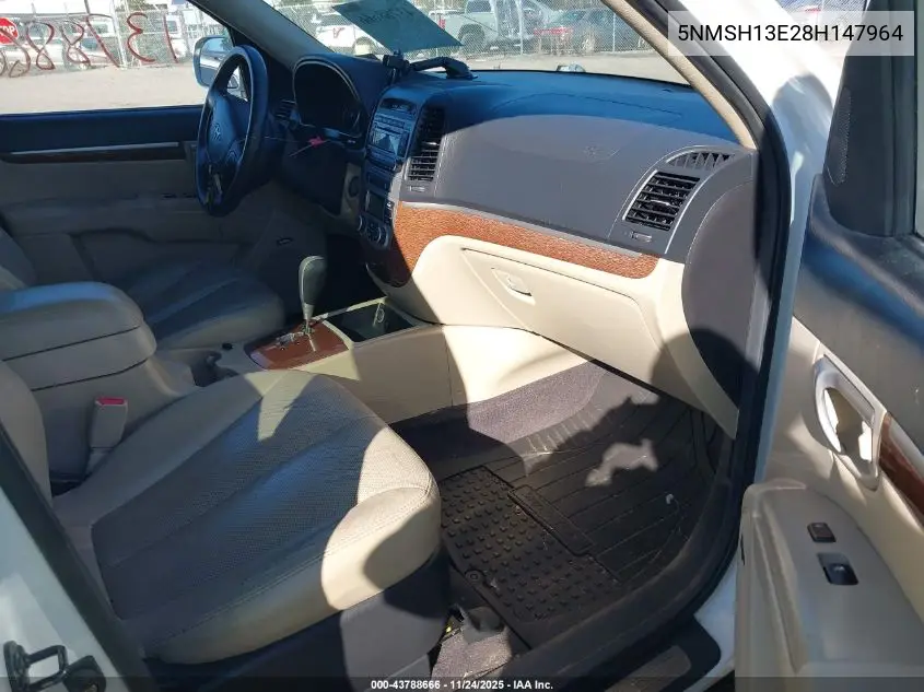5NMSH13E28H147964 2008 Hyundai Santa Fe Limited/Se