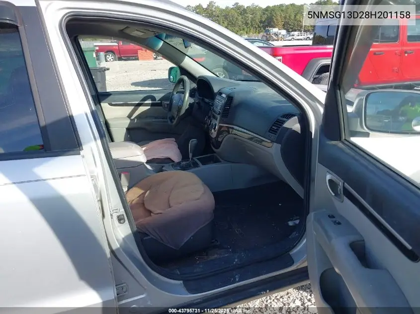 5NMSG13D28H201158 2008 Hyundai Santa Fe Gls