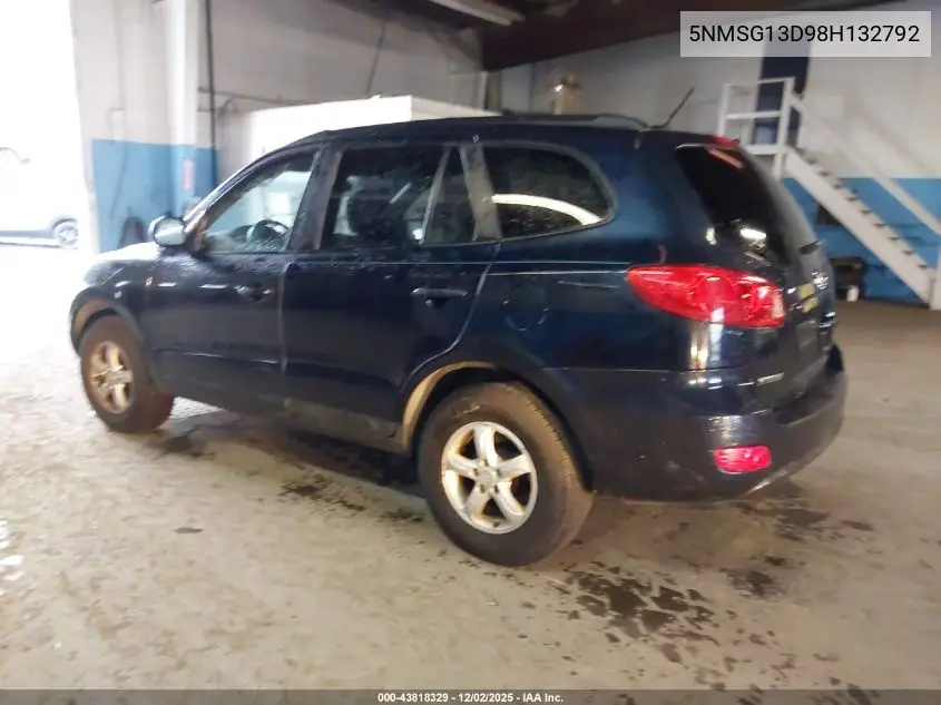 5NMSG13D98H132792 2008 Hyundai Santa Fe Gls