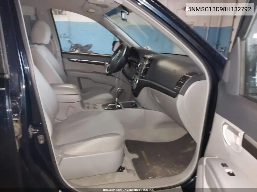 5NMSG13D98H132792 2008 Hyundai Santa Fe Gls