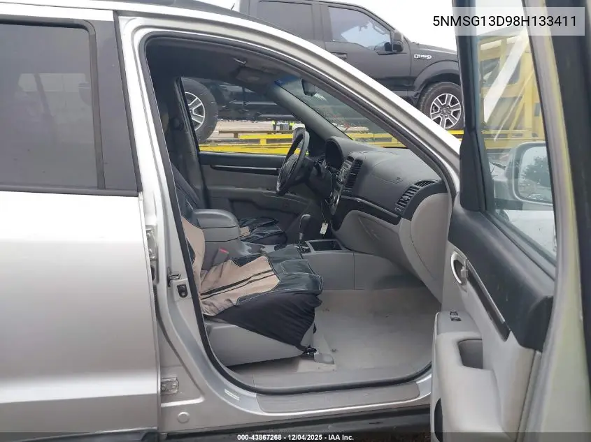 5NMSG13D98H133411 2008 Hyundai Santa Fe Gls