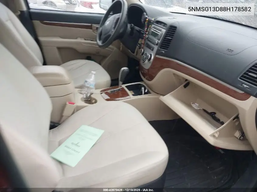 5NMSG13D88H178582 2008 Hyundai Santa Fe Gls