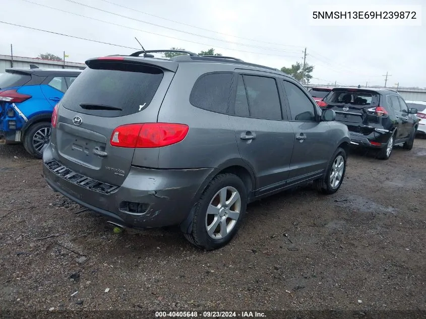 5NMSH13E69H239872 2009 Hyundai Santa Fe Limited