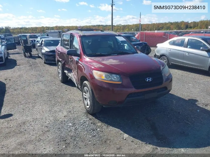5NMSG73D09H238410 2009 Hyundai Santa Fe Gls