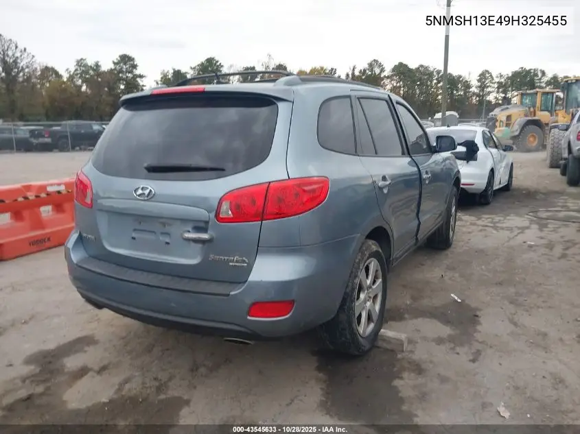 5NMSH13E49H325455 2009 Hyundai Santa Fe Limited