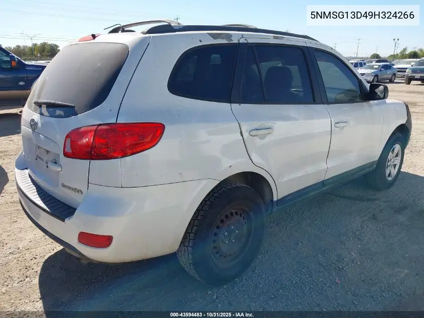 5NMSG13D49H324266 2009 Hyundai Santa Fe Gls