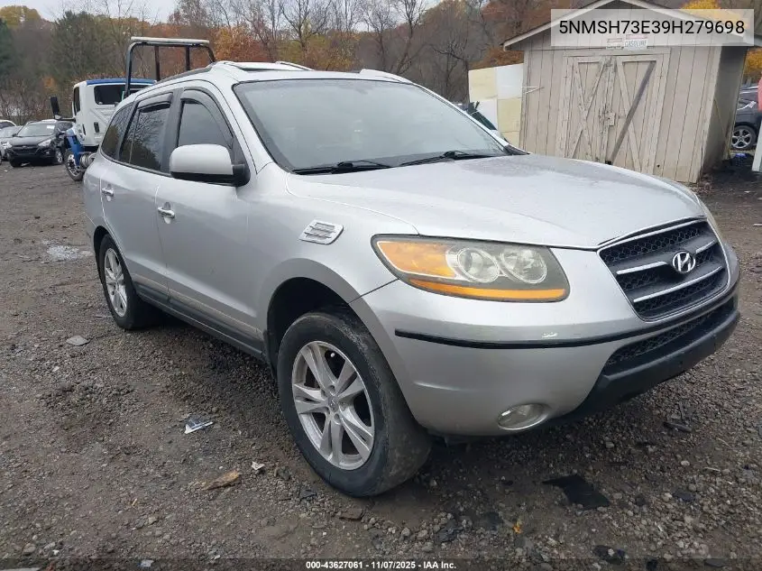 5NMSH73E39H279698 2009 Hyundai Santa Fe Limited