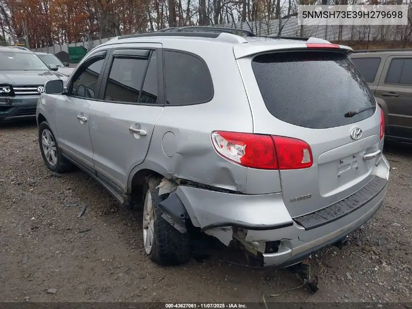 5NMSH73E39H279698 2009 Hyundai Santa Fe Limited
