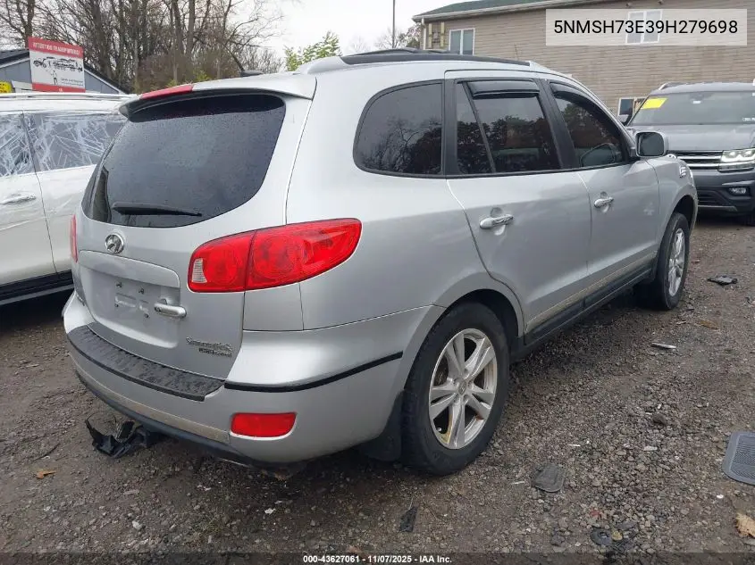 5NMSH73E39H279698 2009 Hyundai Santa Fe Limited
