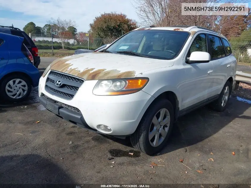 5NMSH73E59H292291 2009 Hyundai Santa Fe Se