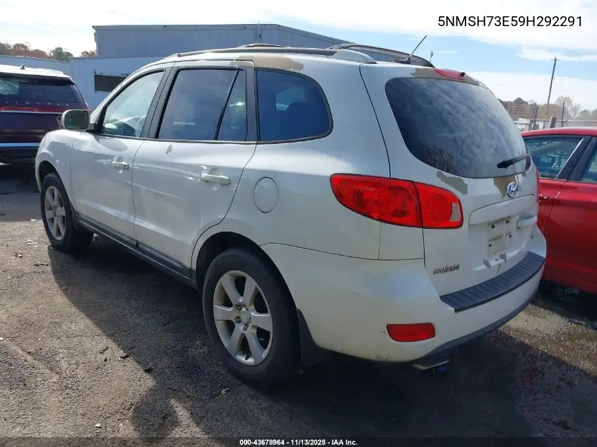 5NMSH73E59H292291 2009 Hyundai Santa Fe Se