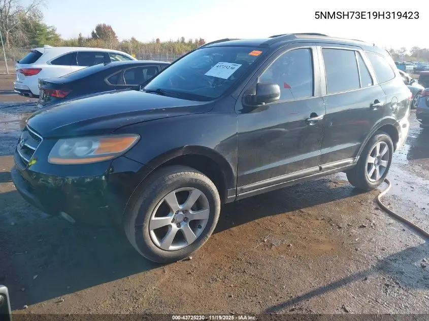 5NMSH73E19H319423 2009 Hyundai Santa Fe Limited