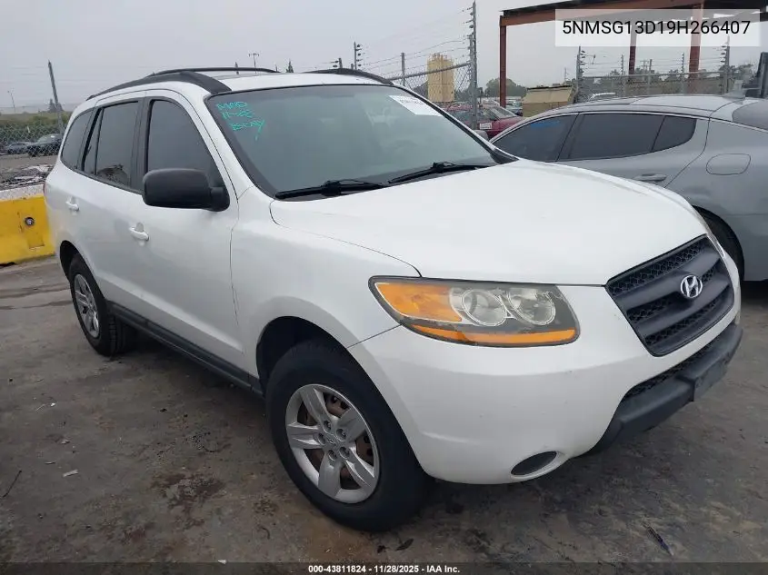 5NMSG13D19H266407 2009 Hyundai Santa Fe Gls