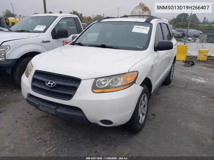 5NMSG13D19H266407 2009 Hyundai Santa Fe Gls