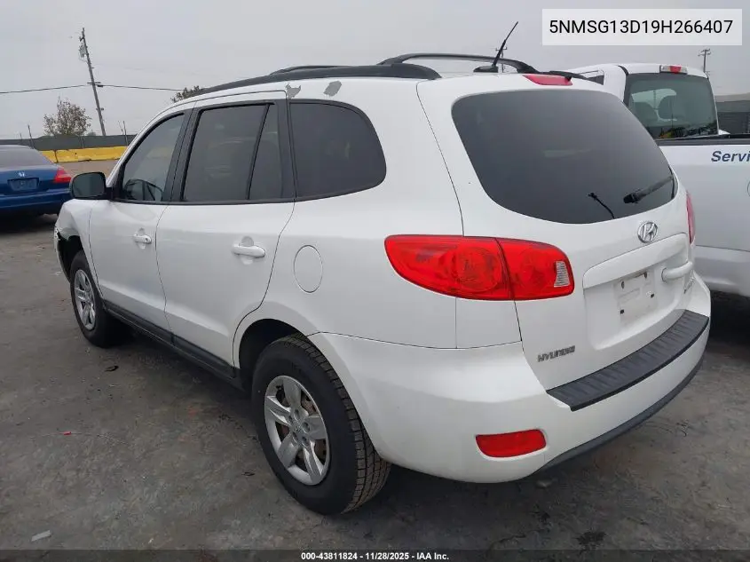 5NMSG13D19H266407 2009 Hyundai Santa Fe Gls