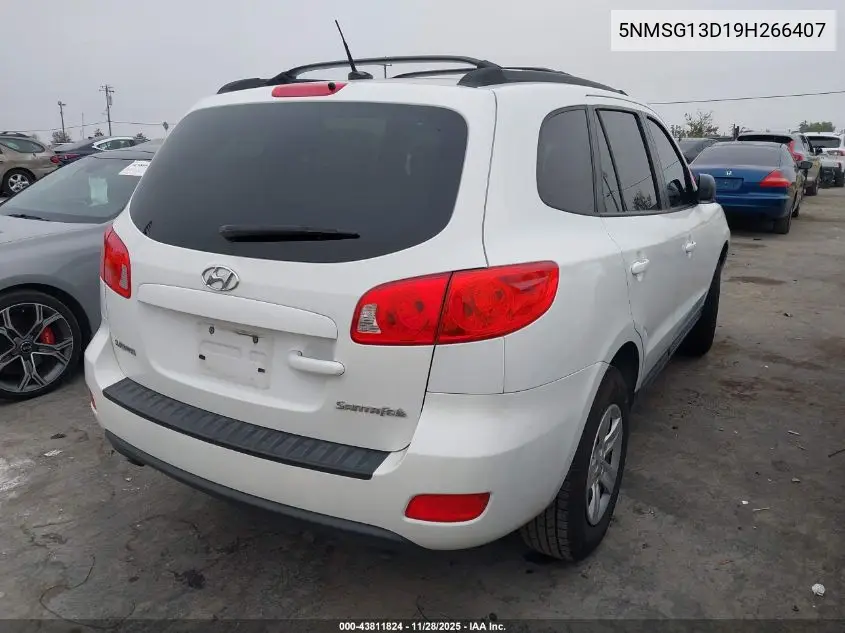 5NMSG13D19H266407 2009 Hyundai Santa Fe Gls