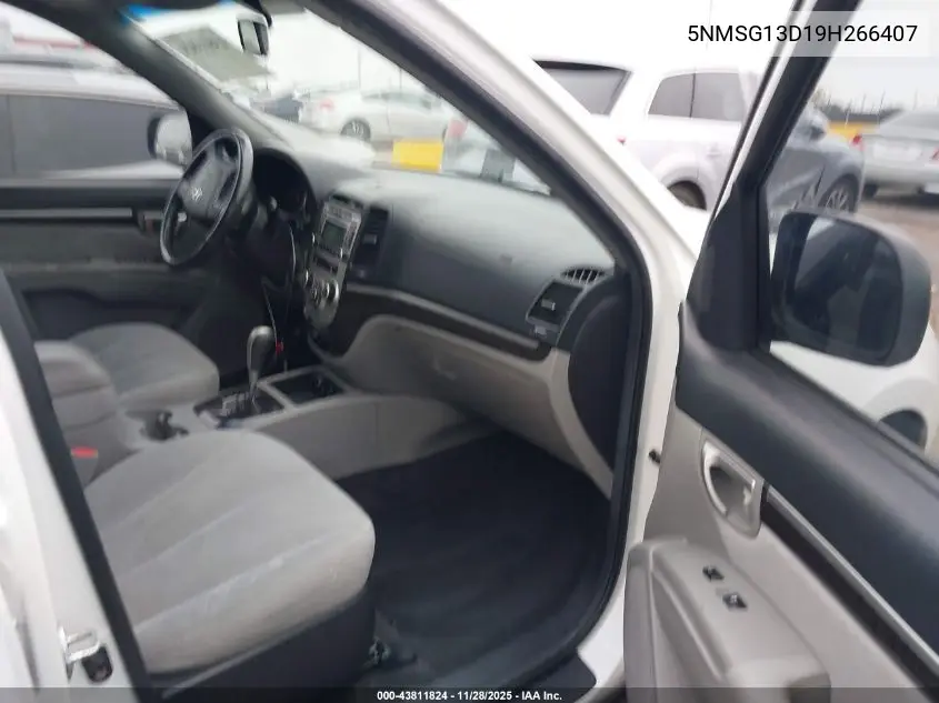 5NMSG13D19H266407 2009 Hyundai Santa Fe Gls