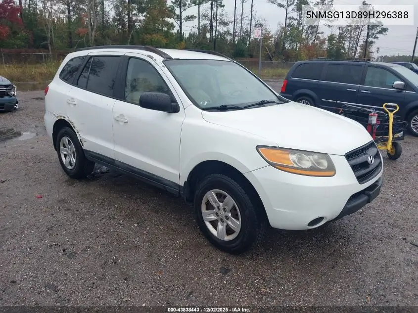 5NMSG13D89H296388 2009 Hyundai Santa Fe Gls