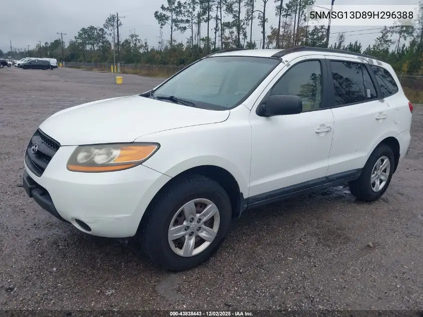 5NMSG13D89H296388 2009 Hyundai Santa Fe Gls
