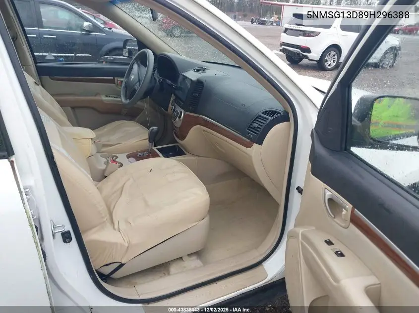5NMSG13D89H296388 2009 Hyundai Santa Fe Gls