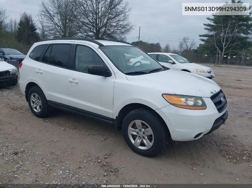 5NMSG13D99H294309 2009 Hyundai Santa Fe Gls