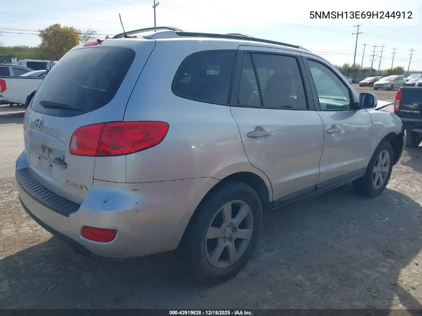 5NMSH13E69H244912 2009 Hyundai Santa Fe Se