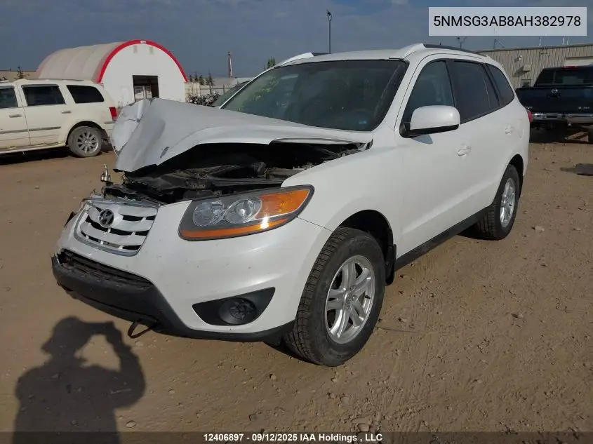 5NMSG3AB8AH382978 2010 Hyundai Santa Fe Gls