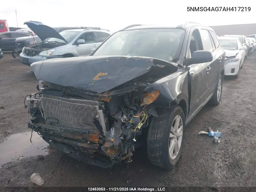 5NMSG4AG7AH417219 2010 Hyundai Santa Fe Gl 3.5 Sport