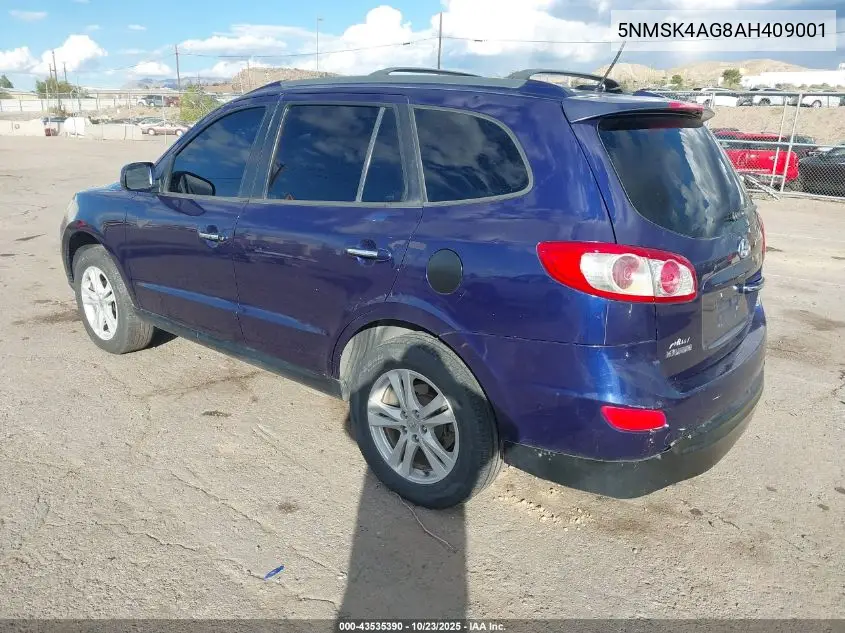 5NMSK4AG8AH409001 2010 Hyundai Santa Fe Limited V6
