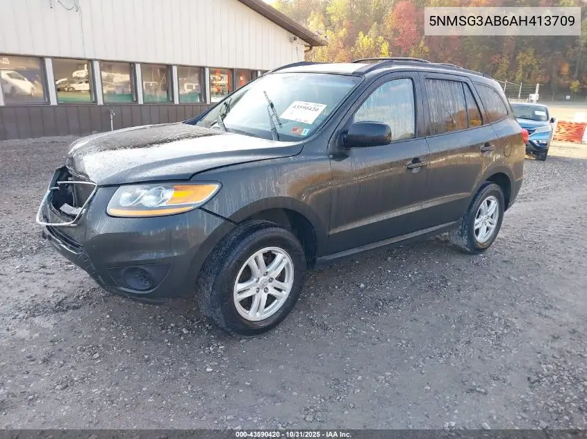 5NMSG3AB6AH413709 2010 Hyundai Santa Fe Gls