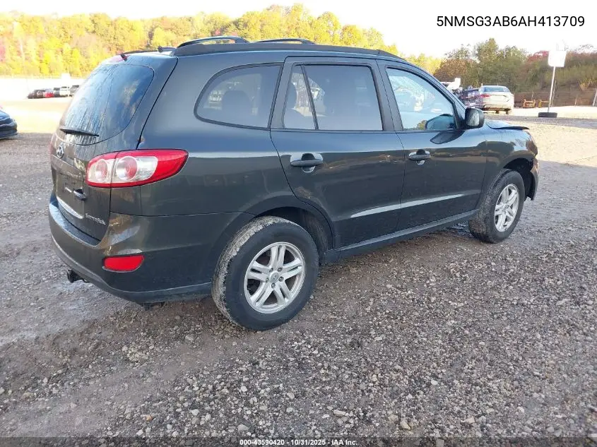 5NMSG3AB6AH413709 2010 Hyundai Santa Fe Gls