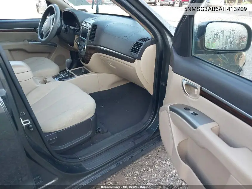 5NMSG3AB6AH413709 2010 Hyundai Santa Fe Gls