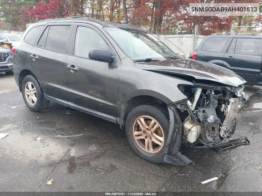 5NMSGDAB9AH401513 2010 Hyundai Santa Fe Gls