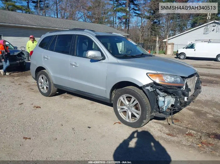 5NMSH4AG9AH340513 2010 Hyundai Santa Fe Se