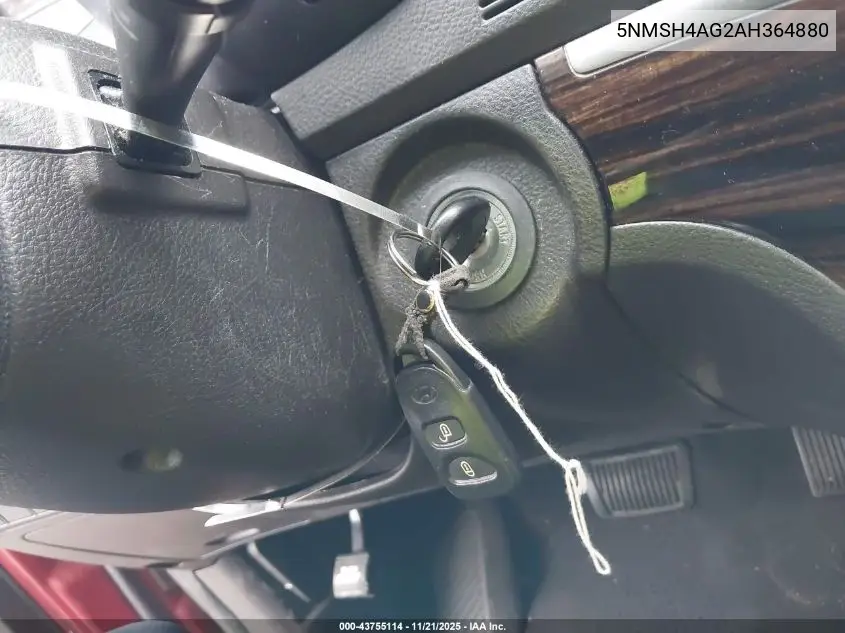 5NMSH4AG2AH364880 2010 Hyundai Santa Fe Se
