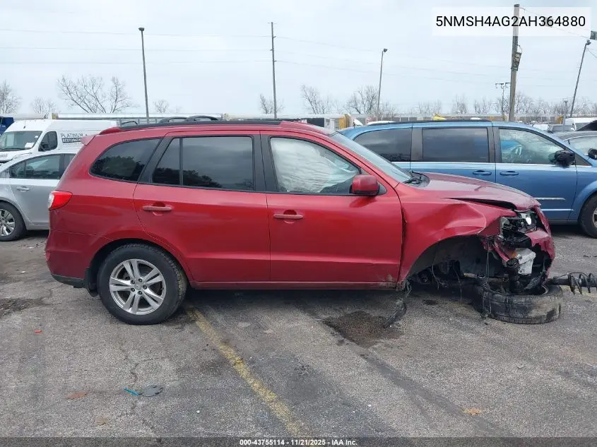 5NMSH4AG2AH364880 2010 Hyundai Santa Fe Se